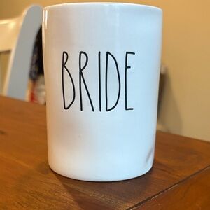 White Ceramic 'Bride' Candle